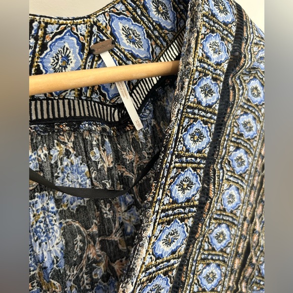 Free People Anthropologie Moonlight Dance Dress Tunic Boho Bohemian Flora XS - Picture 12 of 14